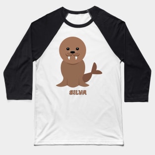 SILVA - The Cute Sea Lion | Funny Seal Baseball T-Shirt